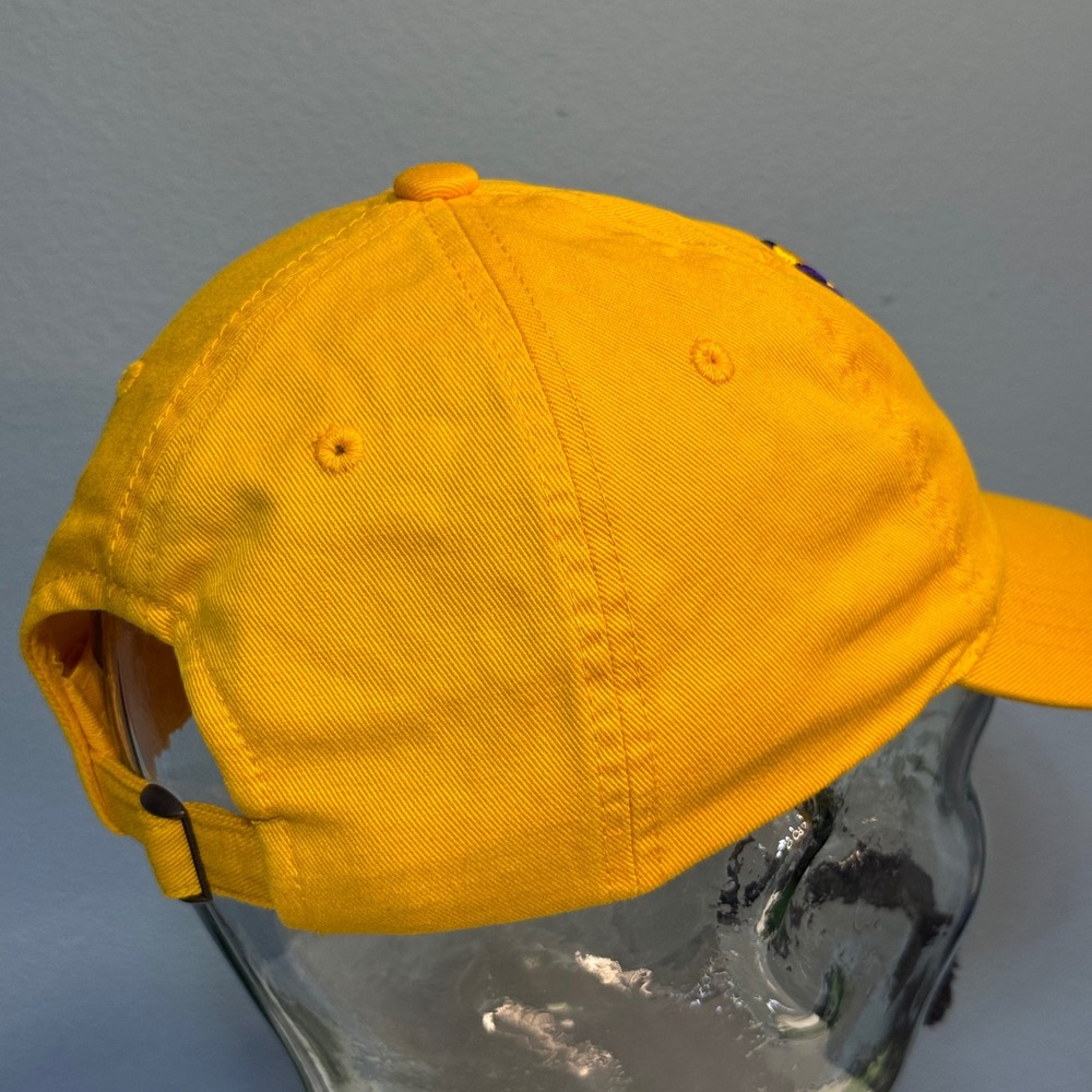 LSU Tigers Yellow Embroidered Dad Hat Adjustable Baseball Cap Mens NCAA Purple - Picture 6 of 13
